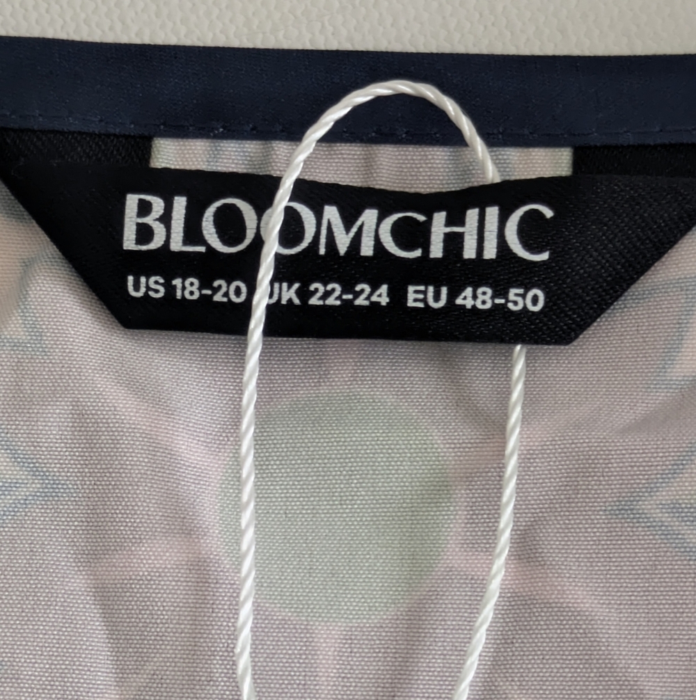 BloomChic Floral Navy Midi Dress - Picture 15 of 15